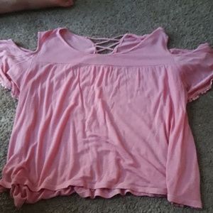 Pink crop top